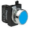 Кнопка нажимная круглая синяя CM200DM (1НЗ)